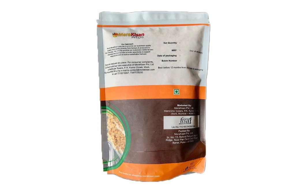 MeraKisan Organic Toor / Arhar Dal    Pack  500 grams